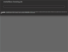 Tablet Screenshot of metallbau-loesing.de